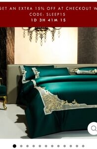 King sz duvet and shams new